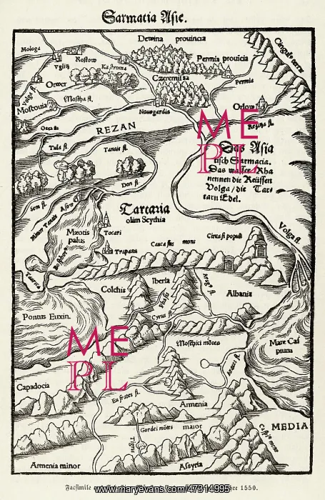  : MAP / ASIA MINOR 1553