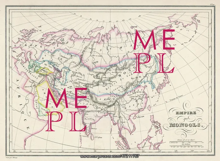 : Map - Asia - Mongol Empire : Map - Asia - Mongol Empire