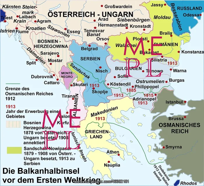 : Map of the Balkans : Map of the Balkans