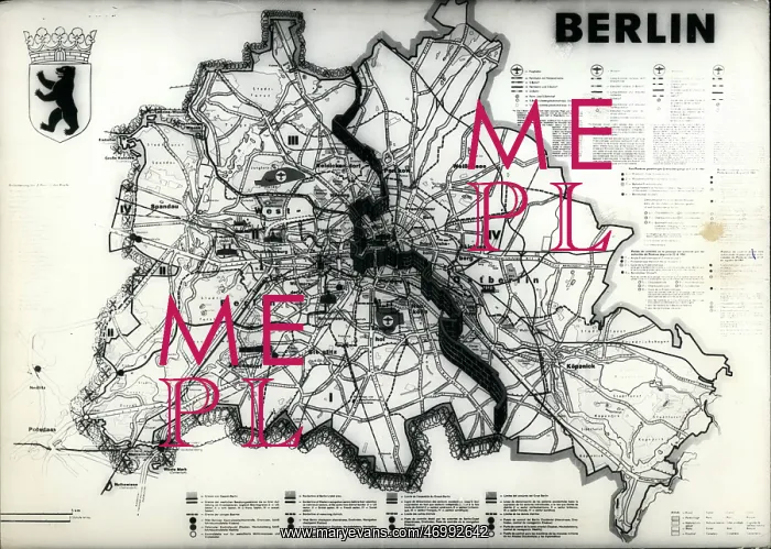 : Map of Berlin for distribution at World Exhibition, Seattle : Map of Berlin for distribution at World Exhibition, Seattle