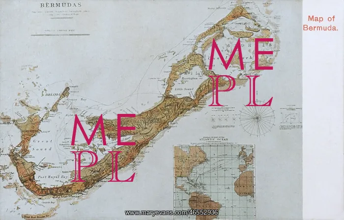  : Map of Bermuda - Western Atlantic