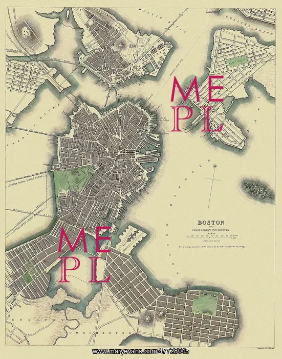  : Map of Boston 1842