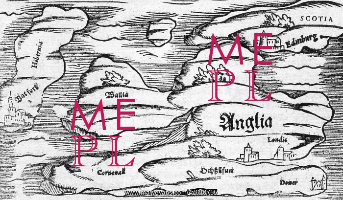 : A map of Britain, mid 16th century : A map of Britain, mid 16th century