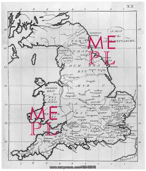  : Map - Britain - Saxon Period
