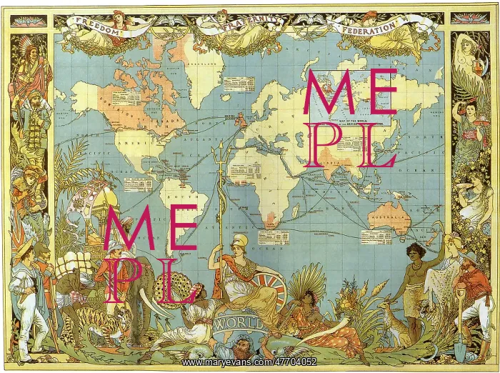 : Map of the British Empire in 1886 : Map of the British Empire in 1886