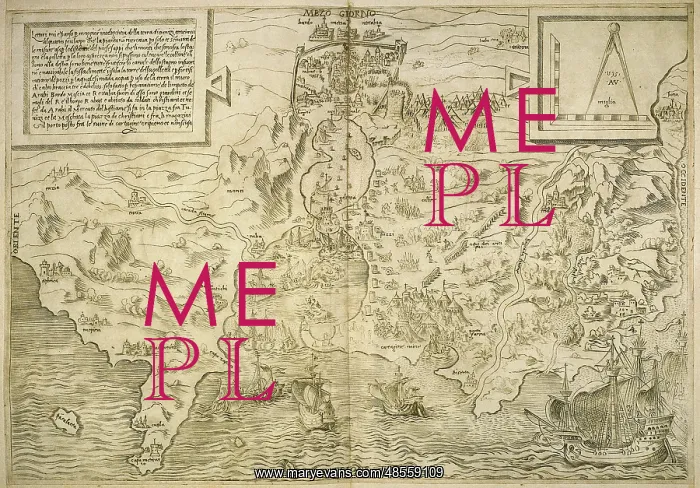  : Map of the British Isles. 16th century. 1543