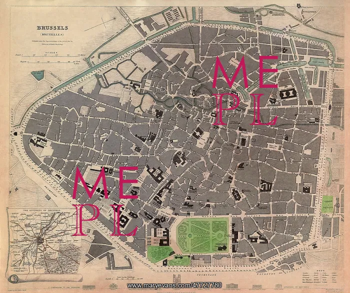  : Map of Brussels 1837