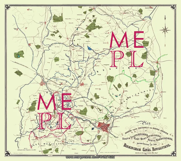 : Map of Canal Navigations : Map of Canal Navigations