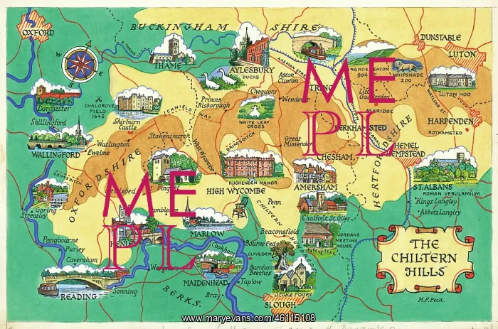  : Map - The Chiltern Hills