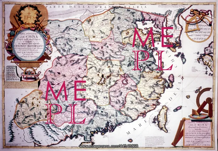  : Map of China, c. 17th century