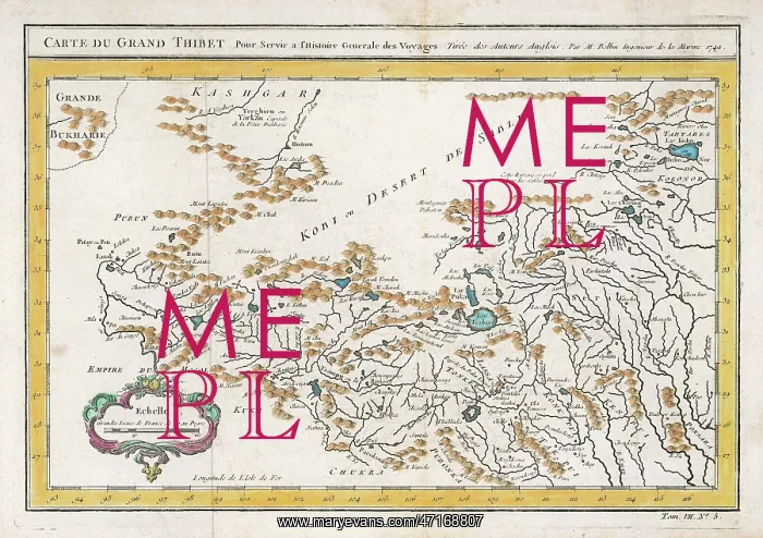 : MAP / CHINA / TIBET 1749 : MAP / CHINA / TIBET 1749