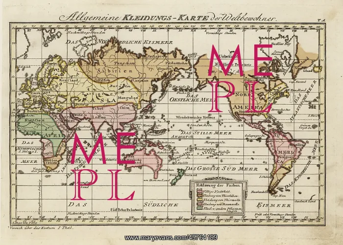 : Map of the clothing of the world's inhabitants : Map of the clothing of the world's inhabitants