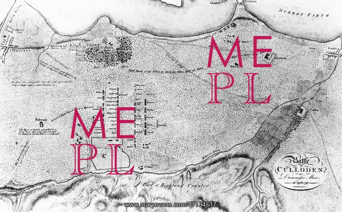  : Map of Culloden Battlefield