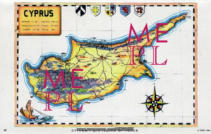 : Map of Cyprus - The Island of Venus : Map of Cyprus - The Island of Venus