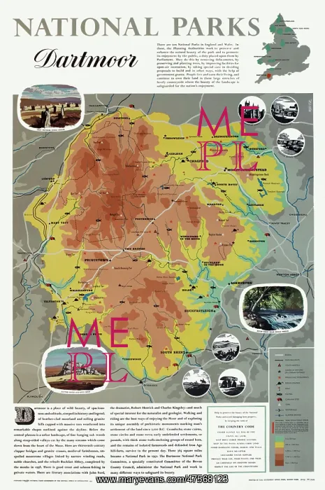  : Map of Dartmoor