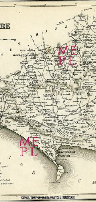  : Map of Dorsetshire