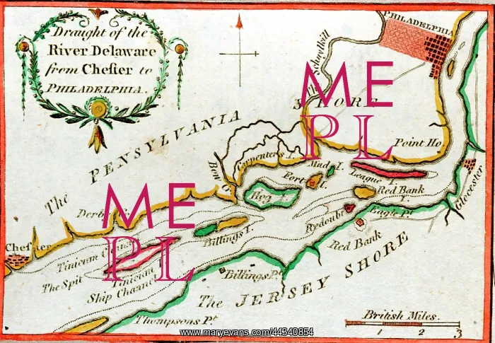 : Map of the Draught of the River Delaware : Map of the Draught of the River Delaware