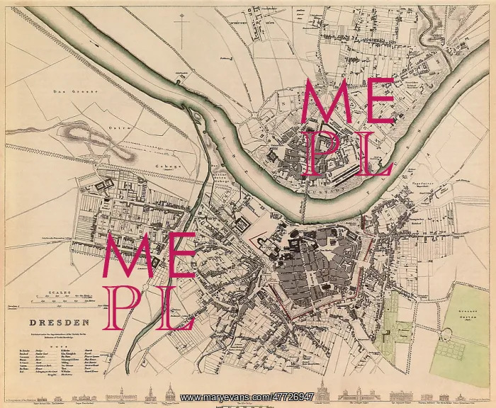  : Map of Dresden 1833