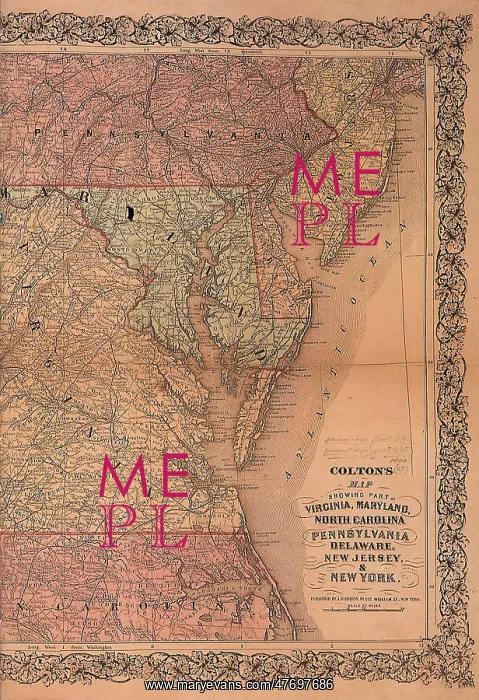 : Map of the East in 1865 : Map of the East in 1865