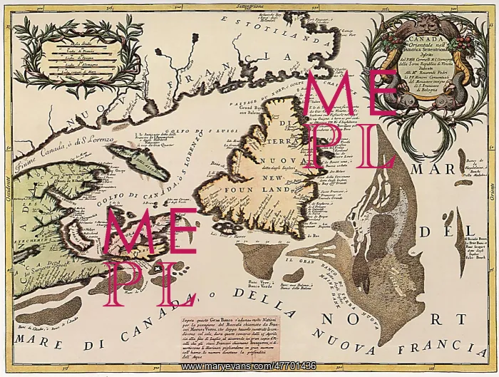 : Map of Eastern Canada 1692 : Map of Eastern Canada 1692