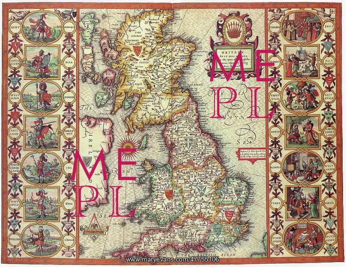  : Map of England 1612