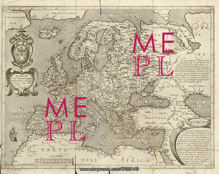 : Map of Europe, 1600 : Map of Europe, 1600