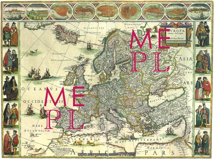 : Map of Europe 1617 : Map of Europe 1617
