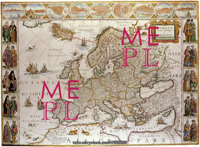 : Map of Europe, 1619-1672 : Map of Europe, 1619-1672