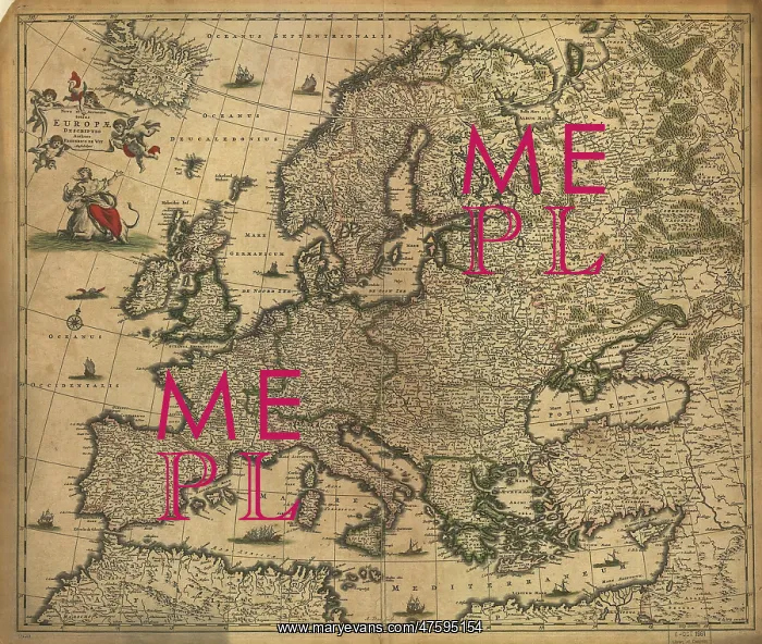 : Map of Europe, 1700 : Map of Europe, 1700