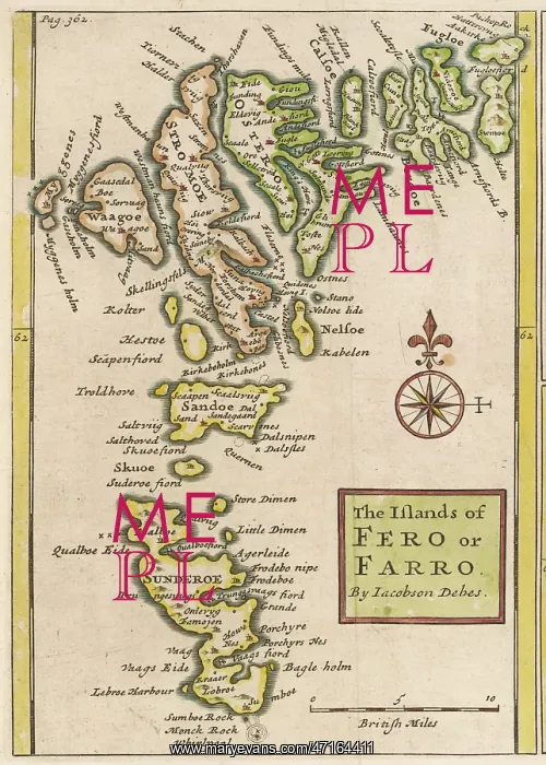  : Map of the Faeroe Islands