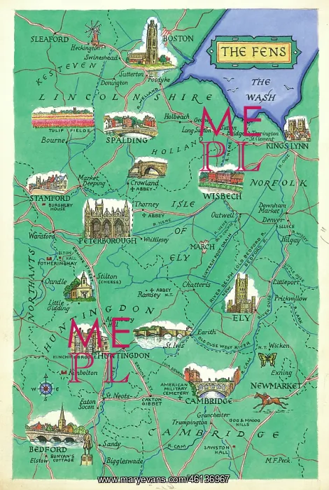  : Map - The Fens