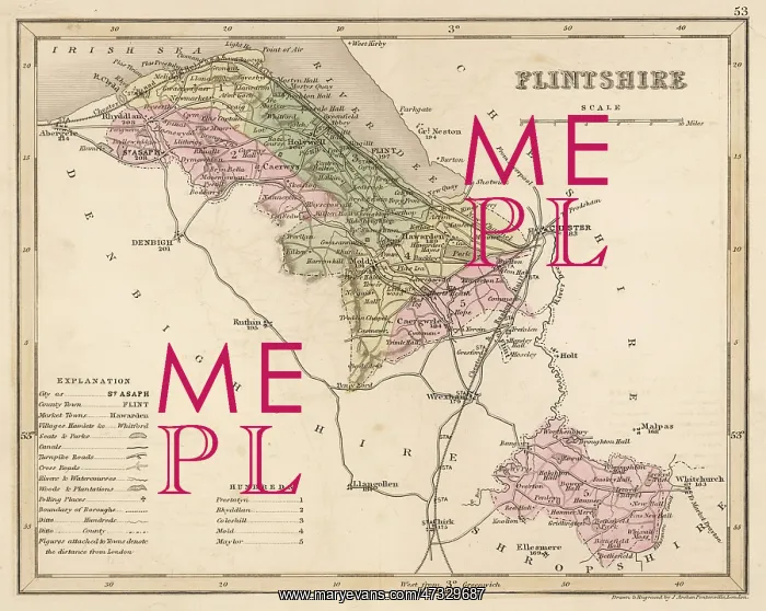  : MAP / FLINTSHIRE C1857