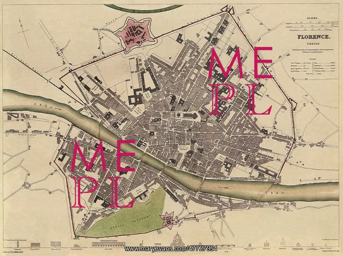  : Map of Florence 1835