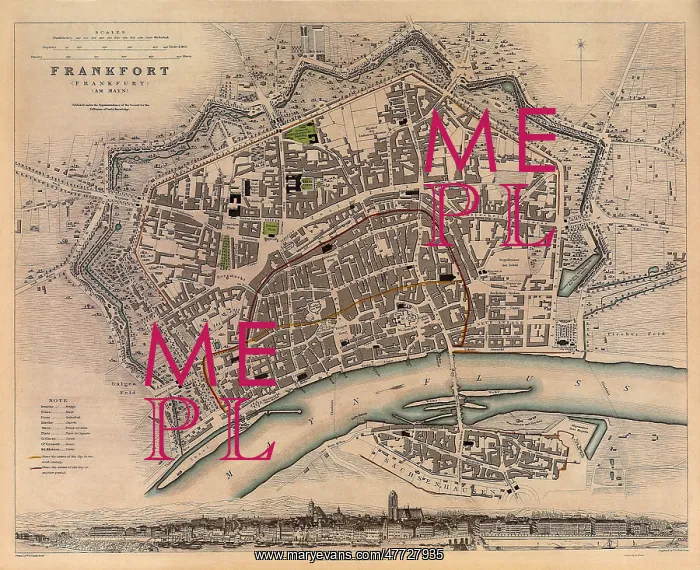  : Map of Frankfort 1833