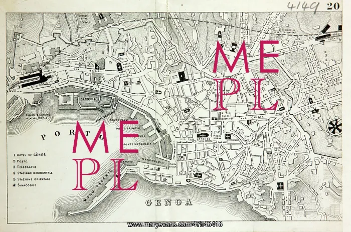  : Map of Genoa