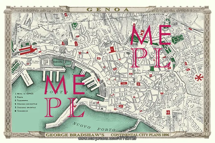 : Map of Genoa : Map of Genoa