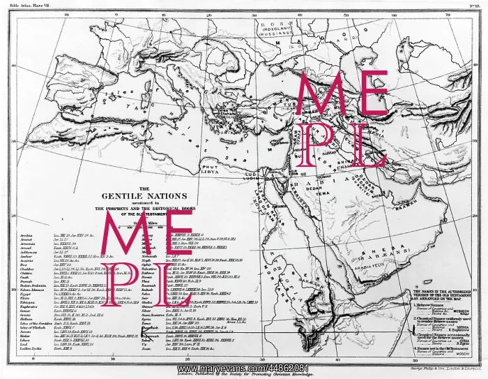  : MAP / GENTILE NATIONS