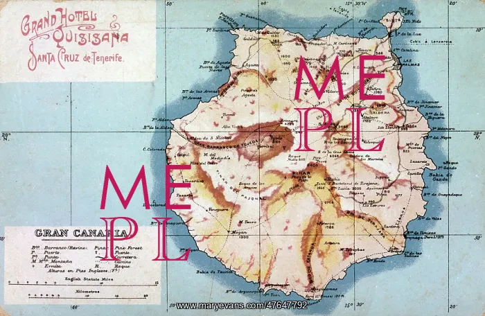  : Map of Gran Canaria, Canary Islands