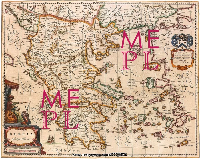  : Map of Greece 1640
