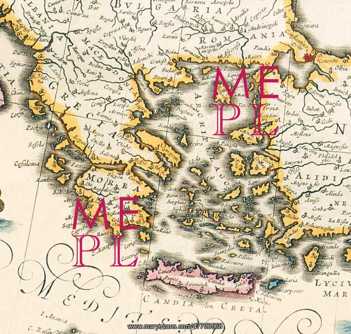  : Map of Greece 1650