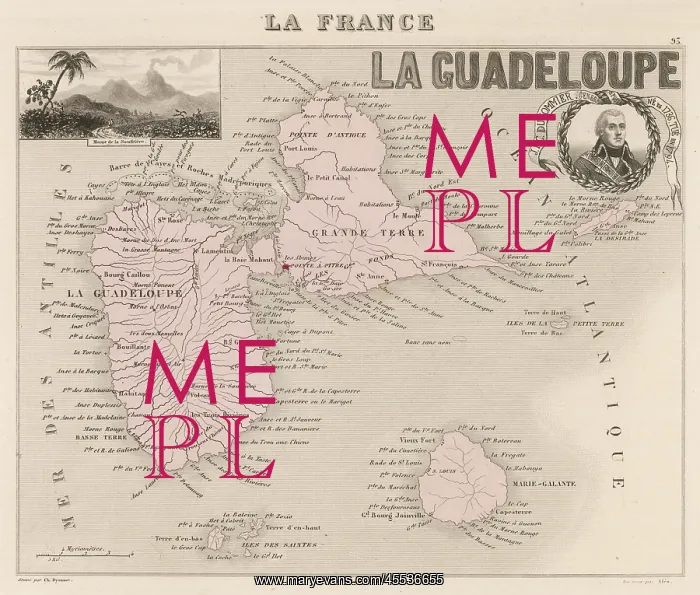 : Map of Guadeloupe : Map of Guadeloupe
