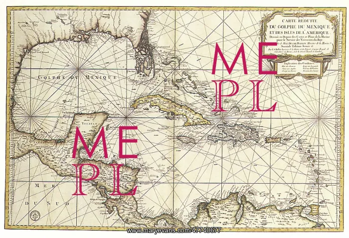  : Map of Gulf of Mexico 1764