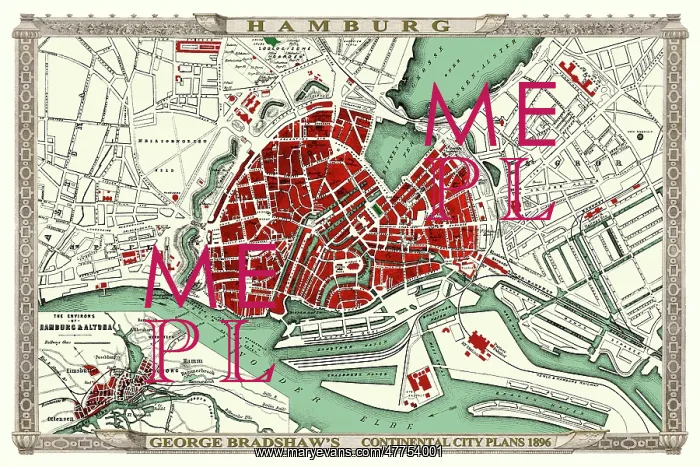  : Map of Hamburg