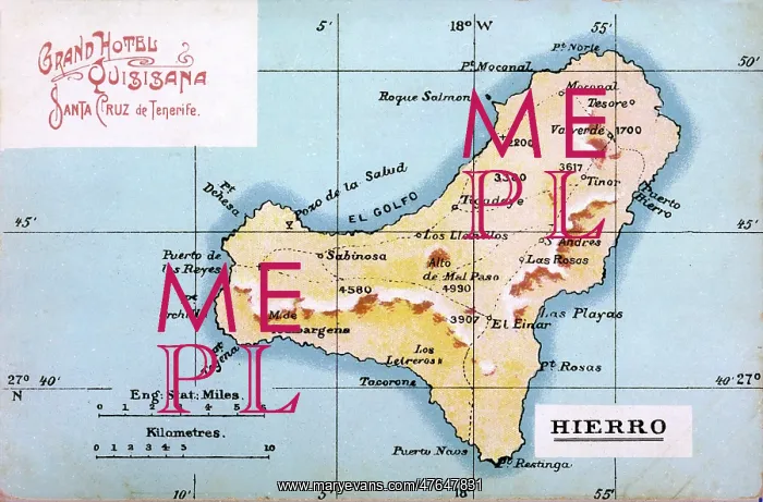  : Map of Hierro, Canary Islands