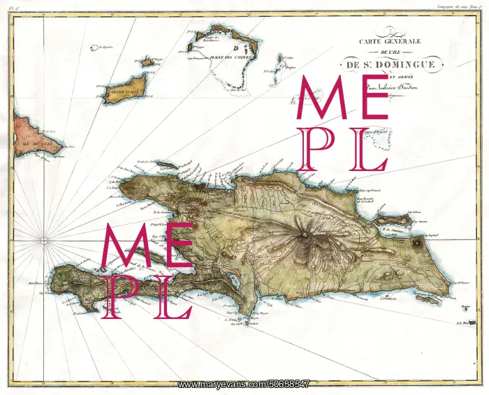 : Map of Hispaniola, 1802 : Map of Hispaniola, 1802