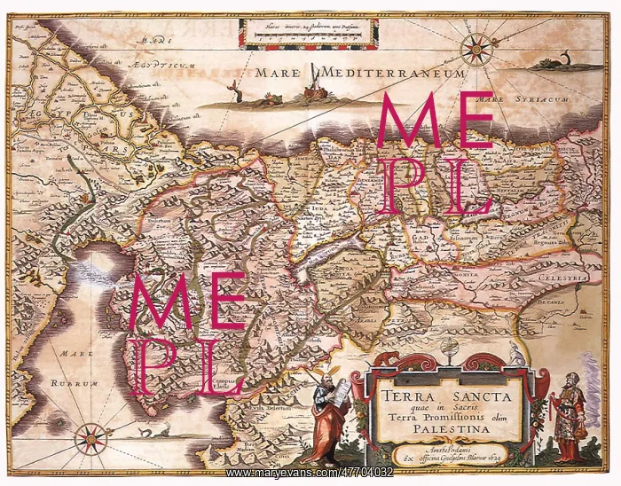  : Map of the Holy Land and Routes 1662