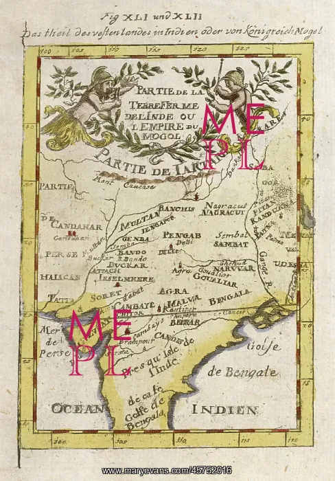 : MAP OF INDIA ETC / MALLET : MAP OF INDIA ETC / MALLET