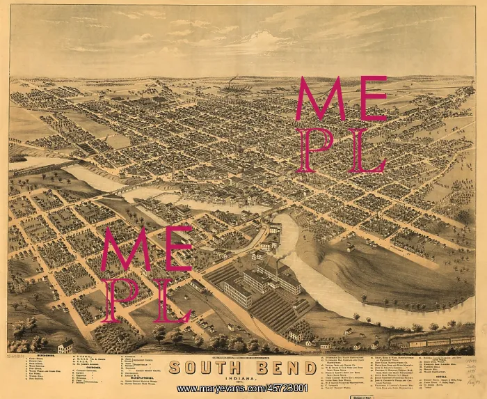 : Map - information - landscape - South Bend - Indiana : Map - information - landscape - South Bend - Indiana