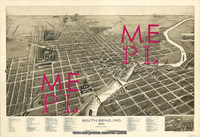 : Map - information - landscape - South Bend - Indiana : Map - information - landscape - South Bend - Indiana