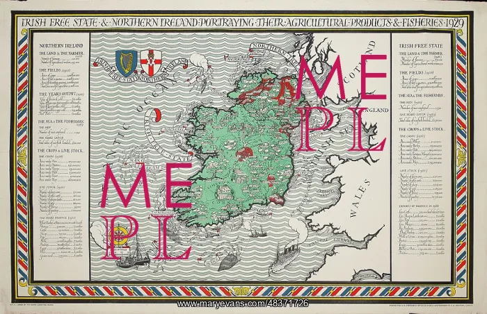 : A Map of Irish Free State and Northern Ireland : A Map of Irish Free State and Northern Ireland